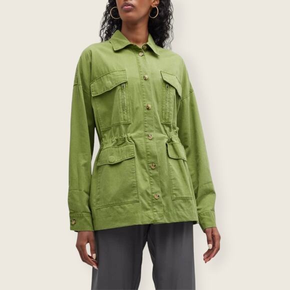 NWOTATMRipstop Cargo Field JacketGreenXS
